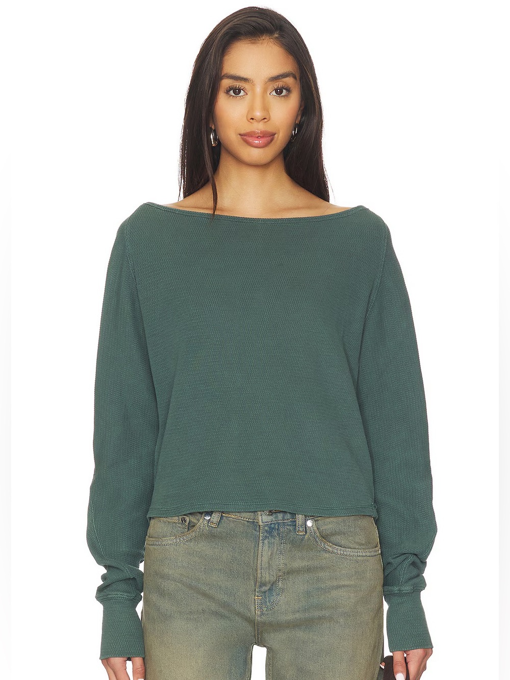 We the Free Jess Long Sleeve in Seamoss - XS